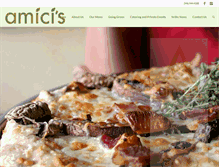 Tablet Screenshot of amicispizza.com